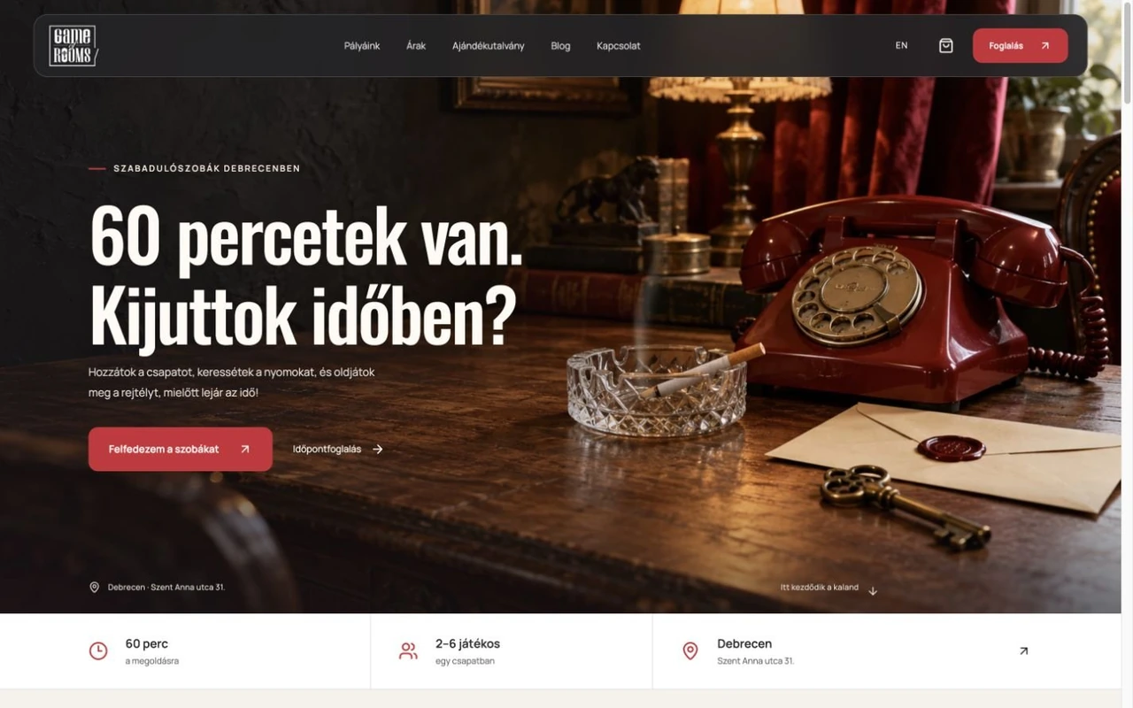 Game of Rooms website redesign preview