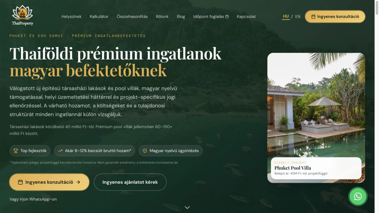 ThaiProperty live website homepage